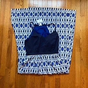 J Crew Factory Contrasting Maxi Dress